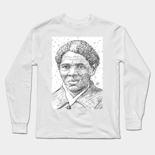 HARRIET TUBMAN ink portrait Long Sleeve T-Shirt